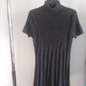 Calvin Klein Turtleneck Sweater Dress Short Sleeve